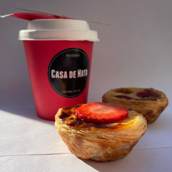Pastéis de nata avec un café Spécial